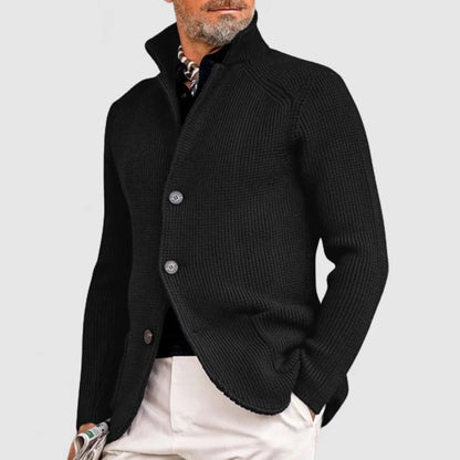 Matteo – Strickjacke mit Stehkragen Herren