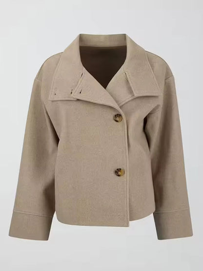 Clara – Elegante Damen Kurzjacke mit weitem Kragen