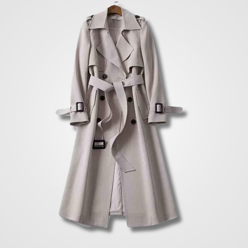 Victoria – Klassischer Damen Trenchcoat mit Bindegürtel