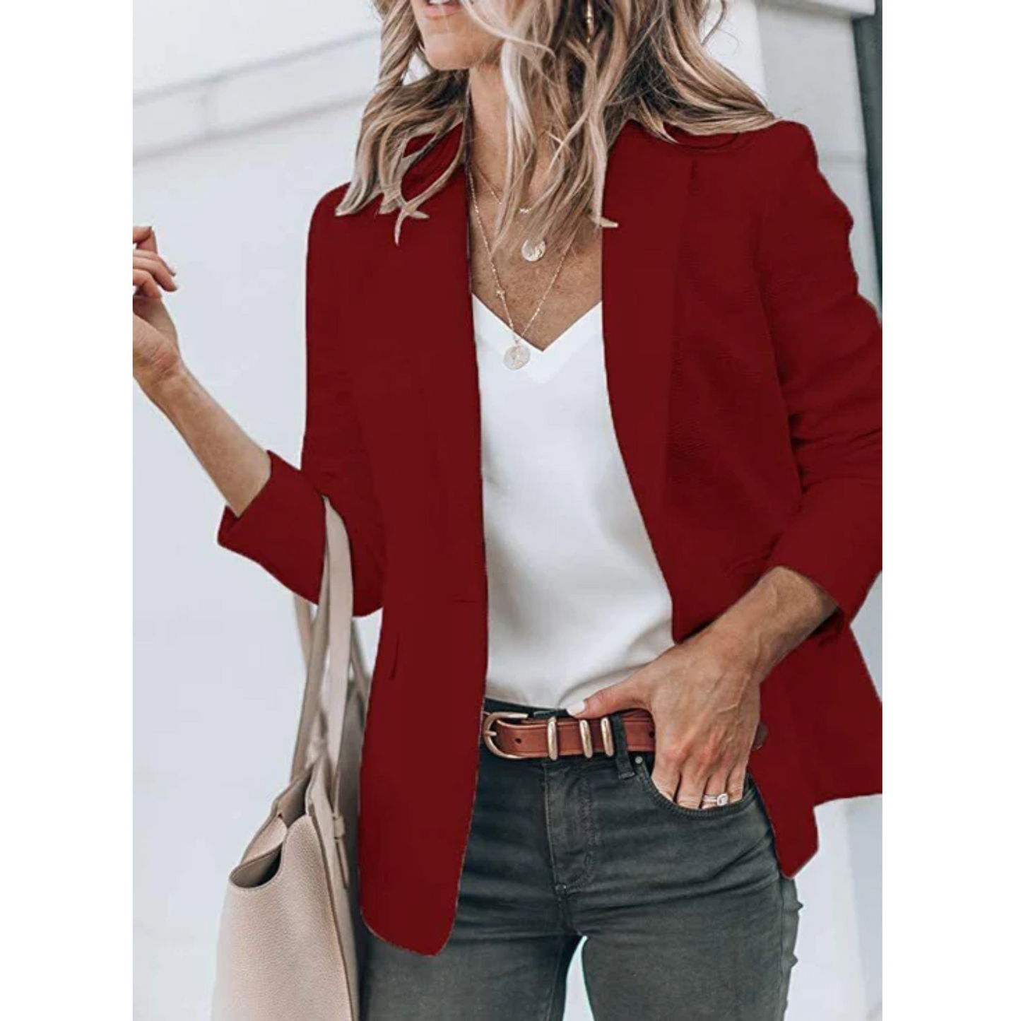 Sophia - Damen Blazer mit Reverskragen und Taschen