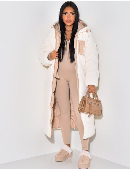 Elena – Langer Gefütterter Wintermantel mit Fleece-Innenfutter für Damen