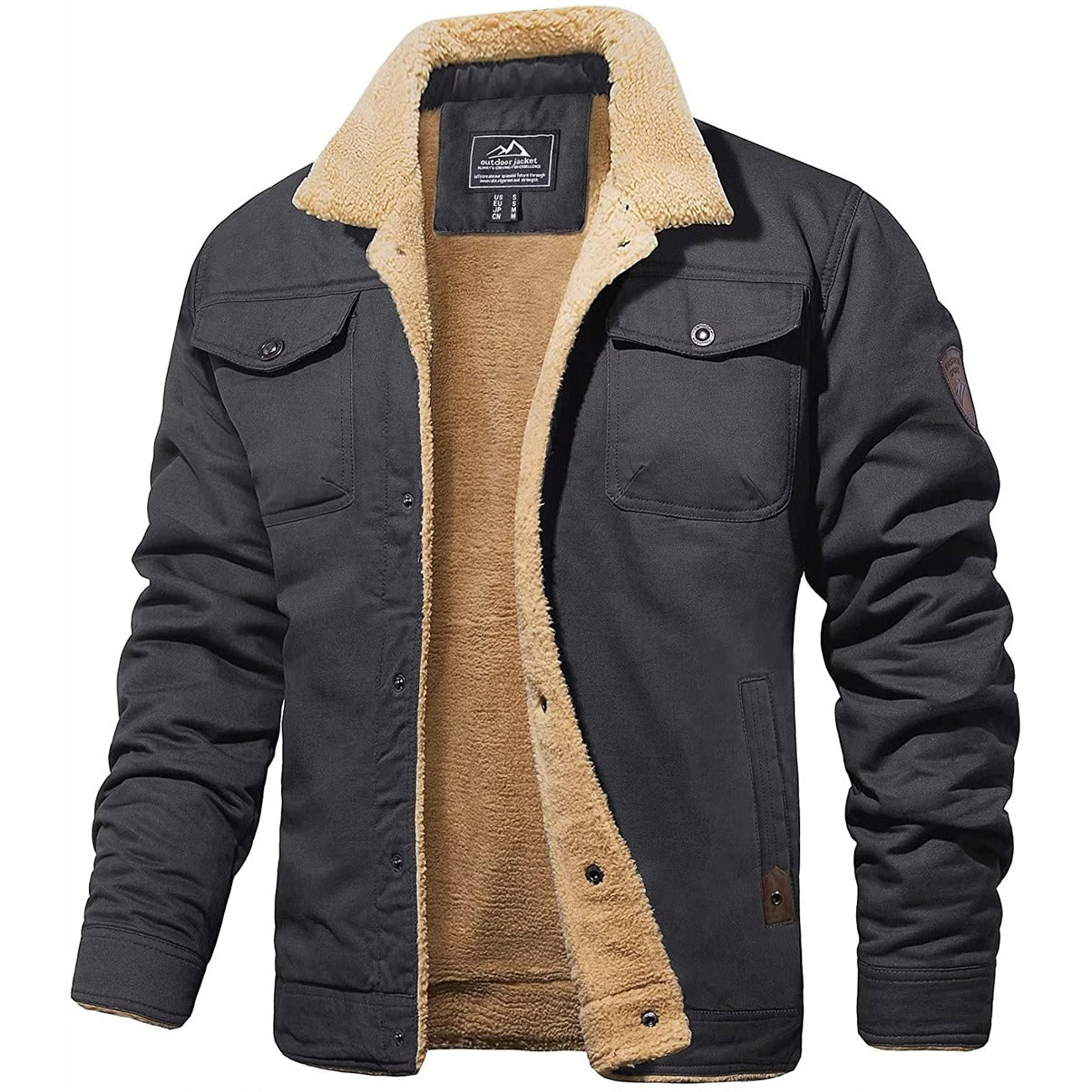 Alexander - Winterjacke für Herren mit Teddyfutter