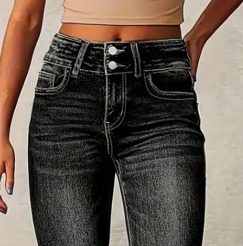 Laura – High-Waist Bootcut Jeans für Damen