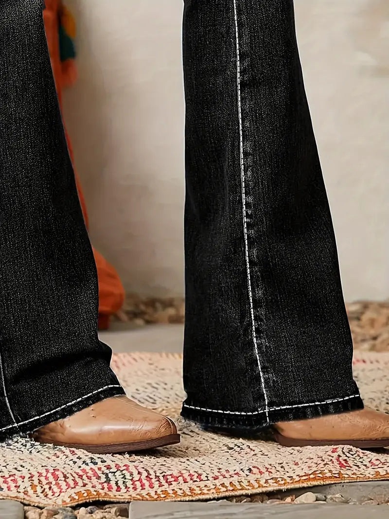 Laura – High-Waist Bootcut Jeans für Damen