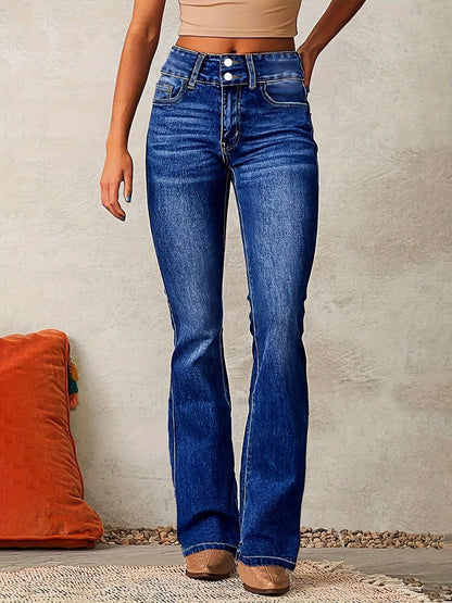 Laura – High-Waist Bootcut Jeans für Damen