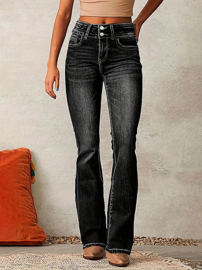 Laura – High-Waist Bootcut Jeans für Damen