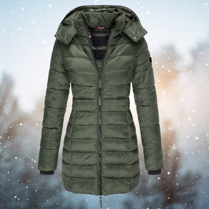 Laura – Damen Steppjacke mit Kapuze