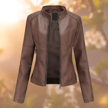 Sofia - Damen Bikerjacke mit Reißverschluss