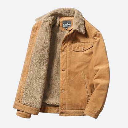 Ben – Cordjacke mit Teddyfutter für Herren