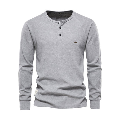 Jonas - Herren Henley Shirt mit Knopfleiste