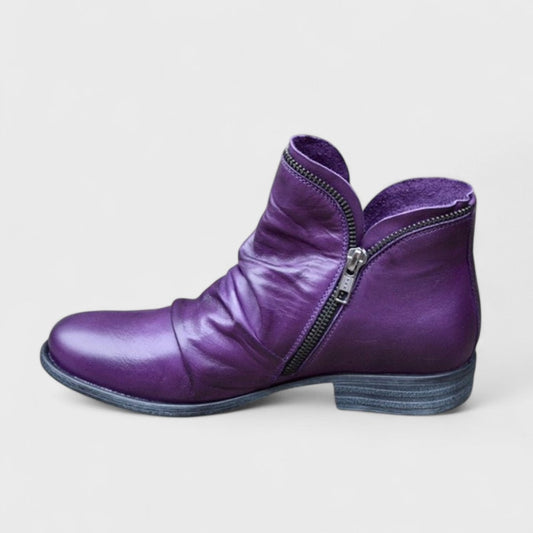 Marina - Damen Ankle Boots mit seitlichem Reißverschluss