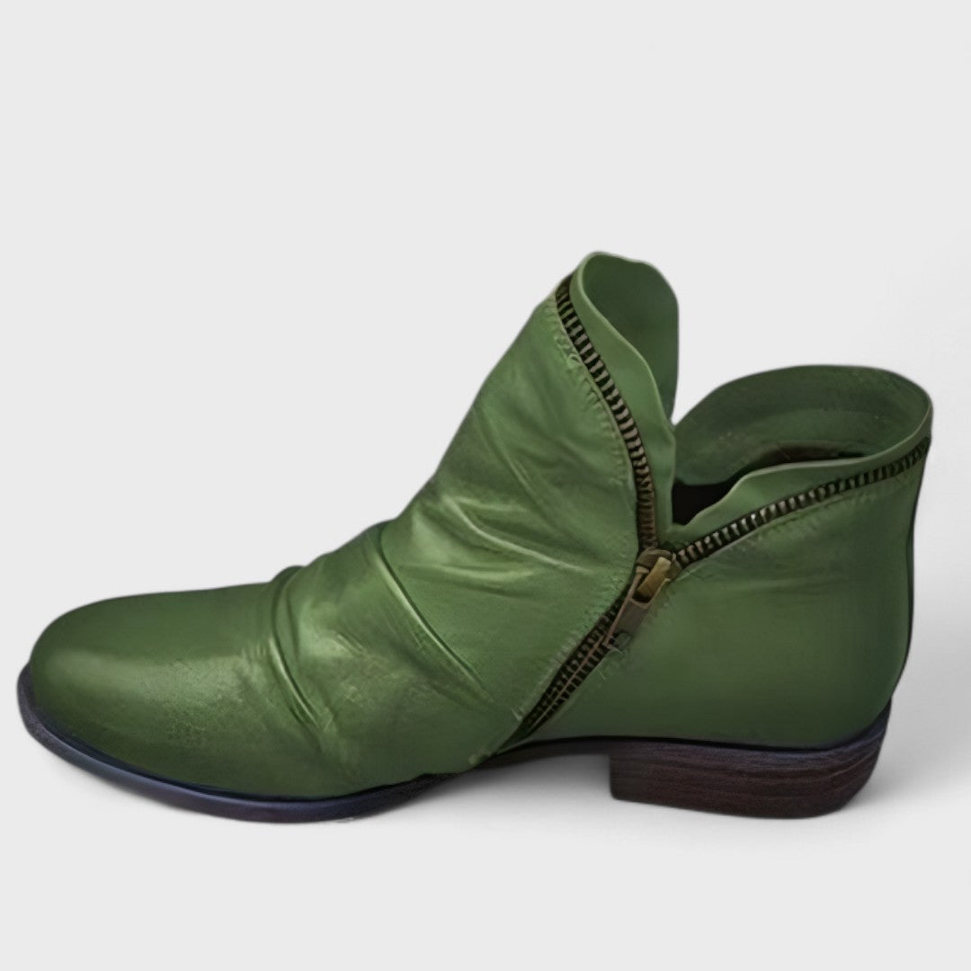 Marina - Damen Ankle Boots mit seitlichem Reißverschluss