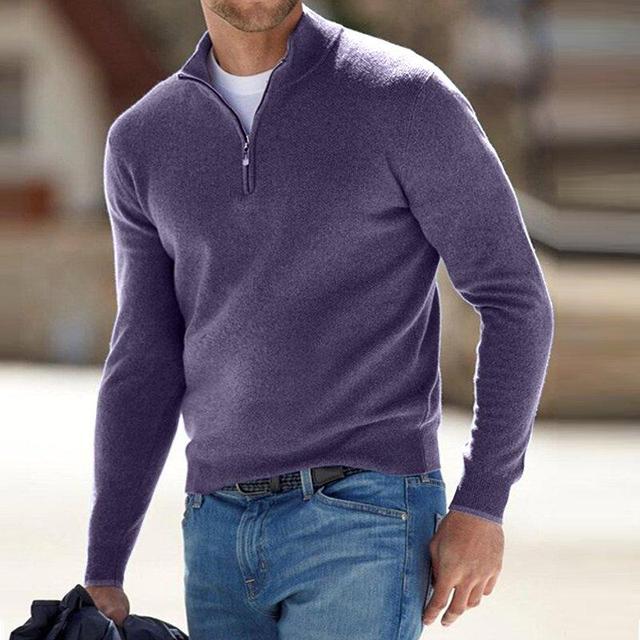 Variant image for Luca | Men's V-Neck Sweater with Zipper-36