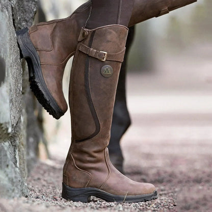 Helena – Damen Reitstiefel kniehoch aus Leder