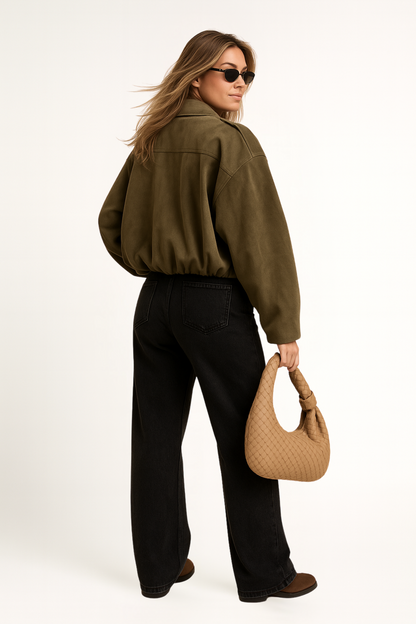 Amalia - Damen Übergangsjacke mit Kragen