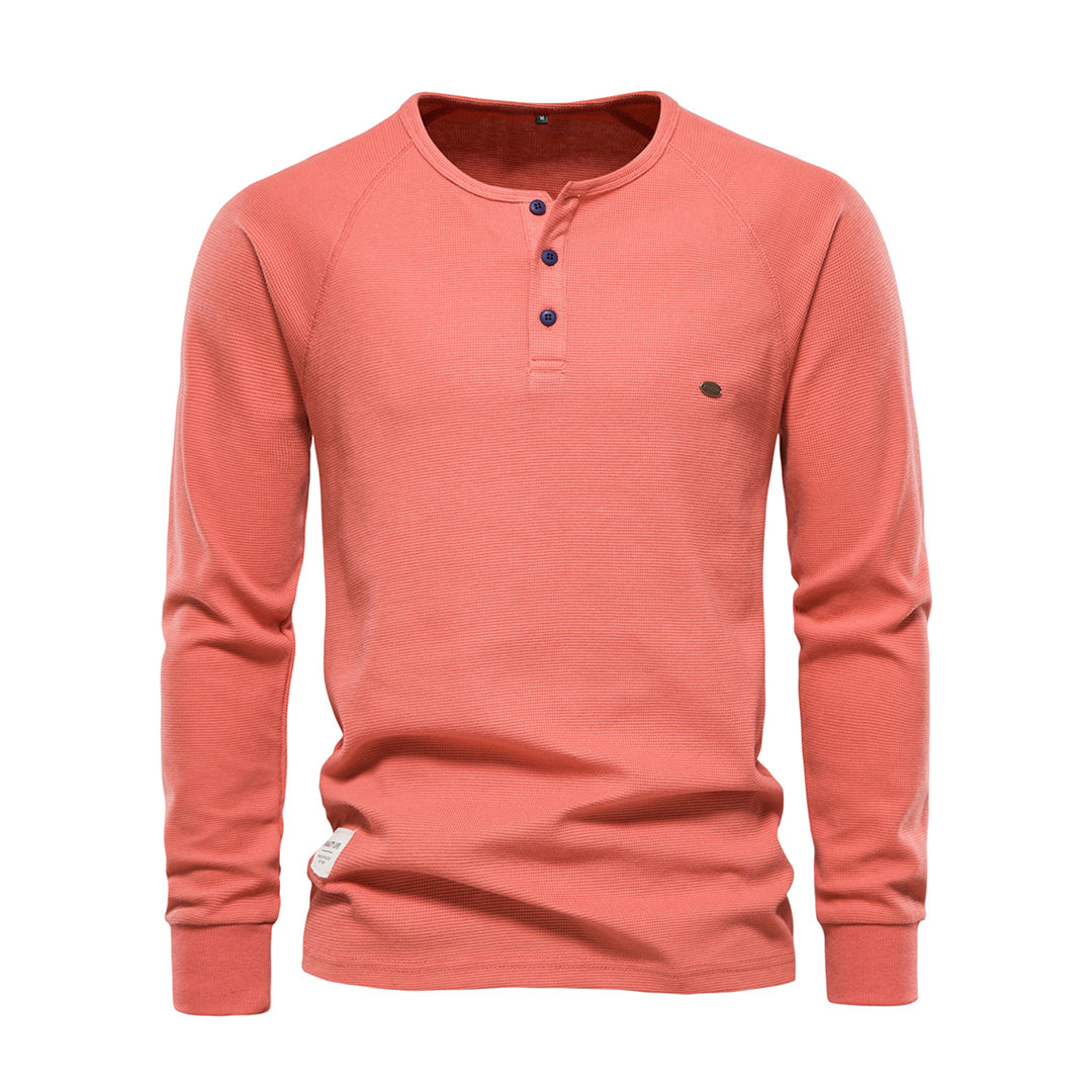Jonas - Herren Henley Shirt mit Knopfleiste