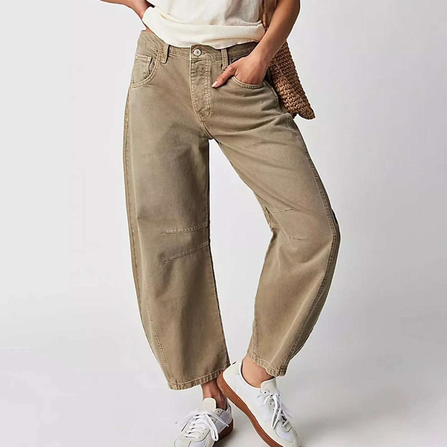 Lina – Weit geschnittene High-Waist-Hose für Damen