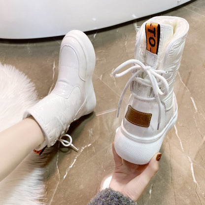 Mira – Gefütterte High-Top Winterstiefel Damen