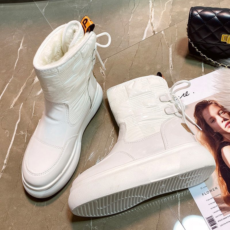 Mira – Gefütterte High-Top Winterstiefel Damen