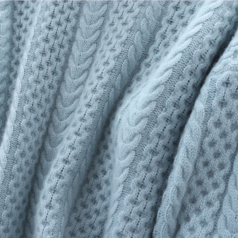 Sofia – Zopfmuster Rollkragenpullover Damen