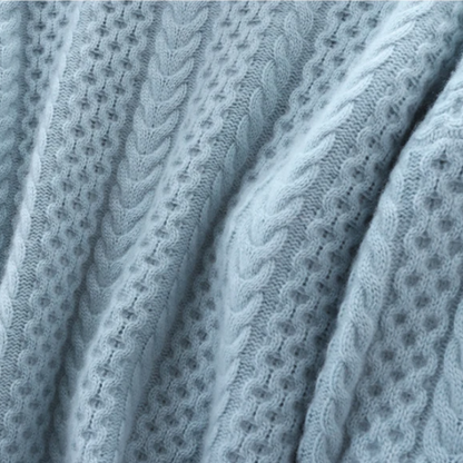 Sofia – Zopfmuster Rollkragenpullover Damen