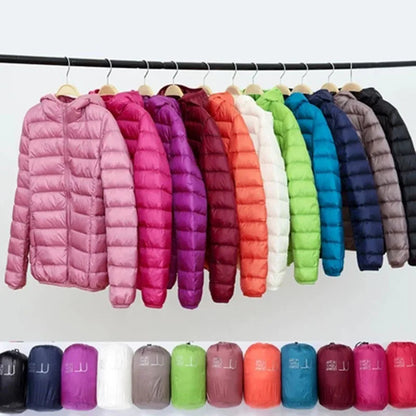 Lina – Leichte Steppjacke mit Kapuze Damen