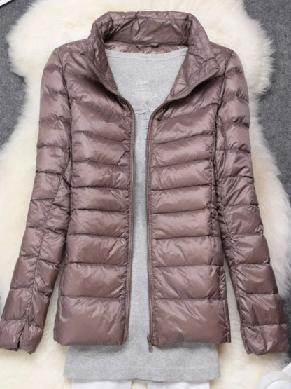 Lina – Leichte Steppjacke mit Kapuze Damen