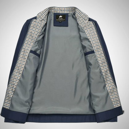 Leon – Herren Übergangsjacke mit Stehkragen und Reißverschluss