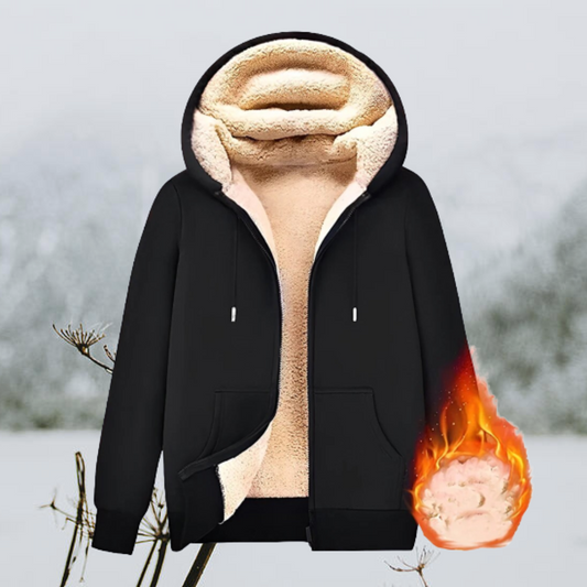 Fabio - Herren Winterjacke mit Kapuze und Teddyfutter