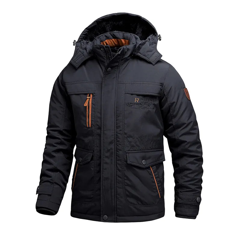 Felix – Robuste Herren Winterjacke mit Kapuze