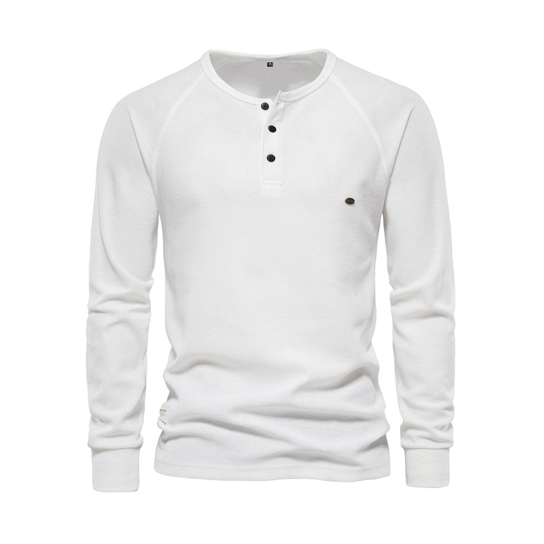 Jonas - Herren Henley Shirt mit Knopfleiste