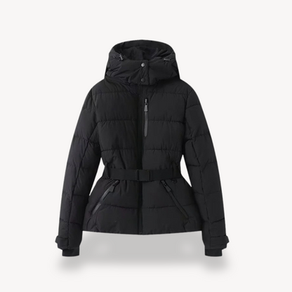 Sophie – Elegante Damen Steppjacke mit Taillengürtel