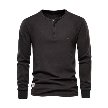 Jonas - Herren Henley Shirt mit Knopfleiste
