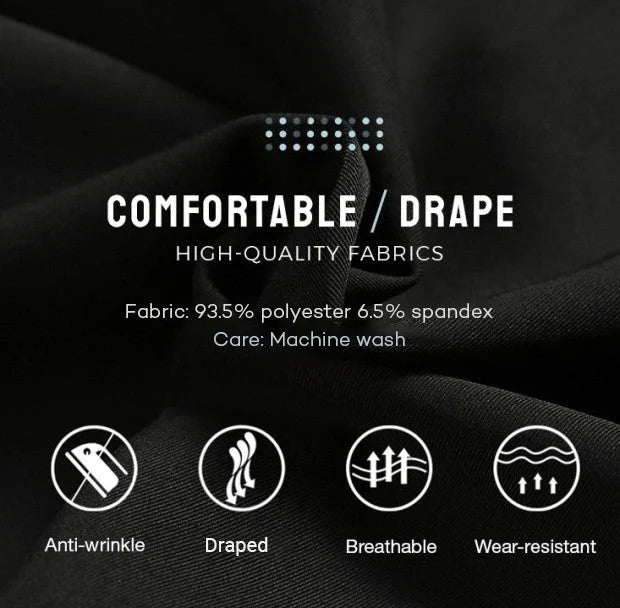 Jonah - Herren Anzughose mit geradem Schnitt Businesshose