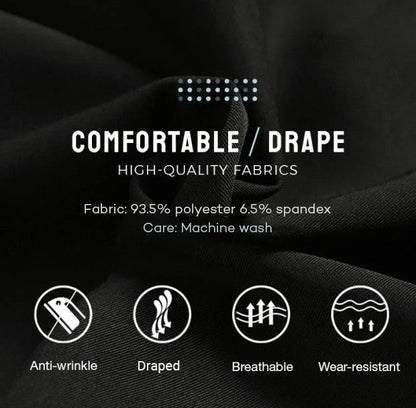 Jonah - Herren Anzughose mit geradem Schnitt Businesshose