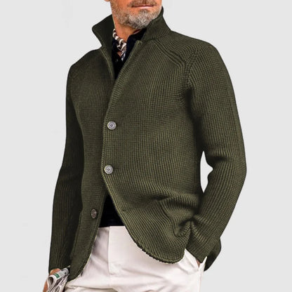 Matteo – Strickjacke mit Stehkragen Herren