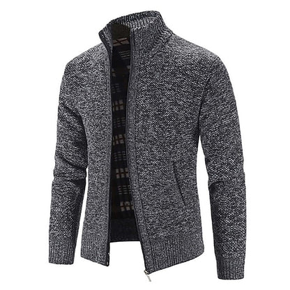 Mark – Herren Strickjacke mit Innenfutter