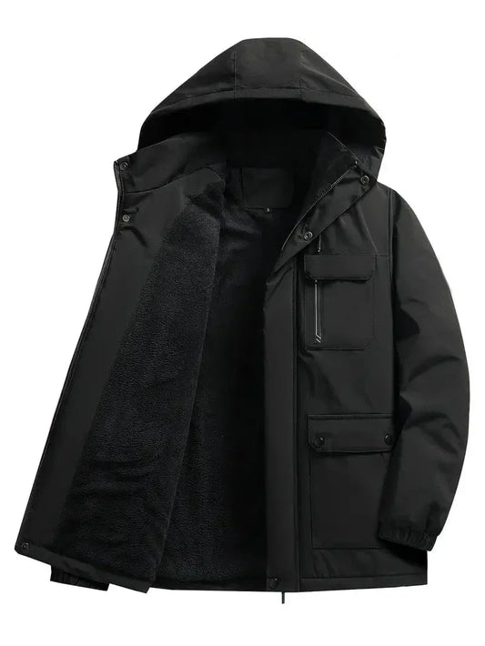 Noah – Gefütterte Winterjacke mit Kapuze für Herren