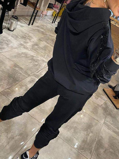 Sophia - Damen Jogginganzug mit Kapuze sportlich