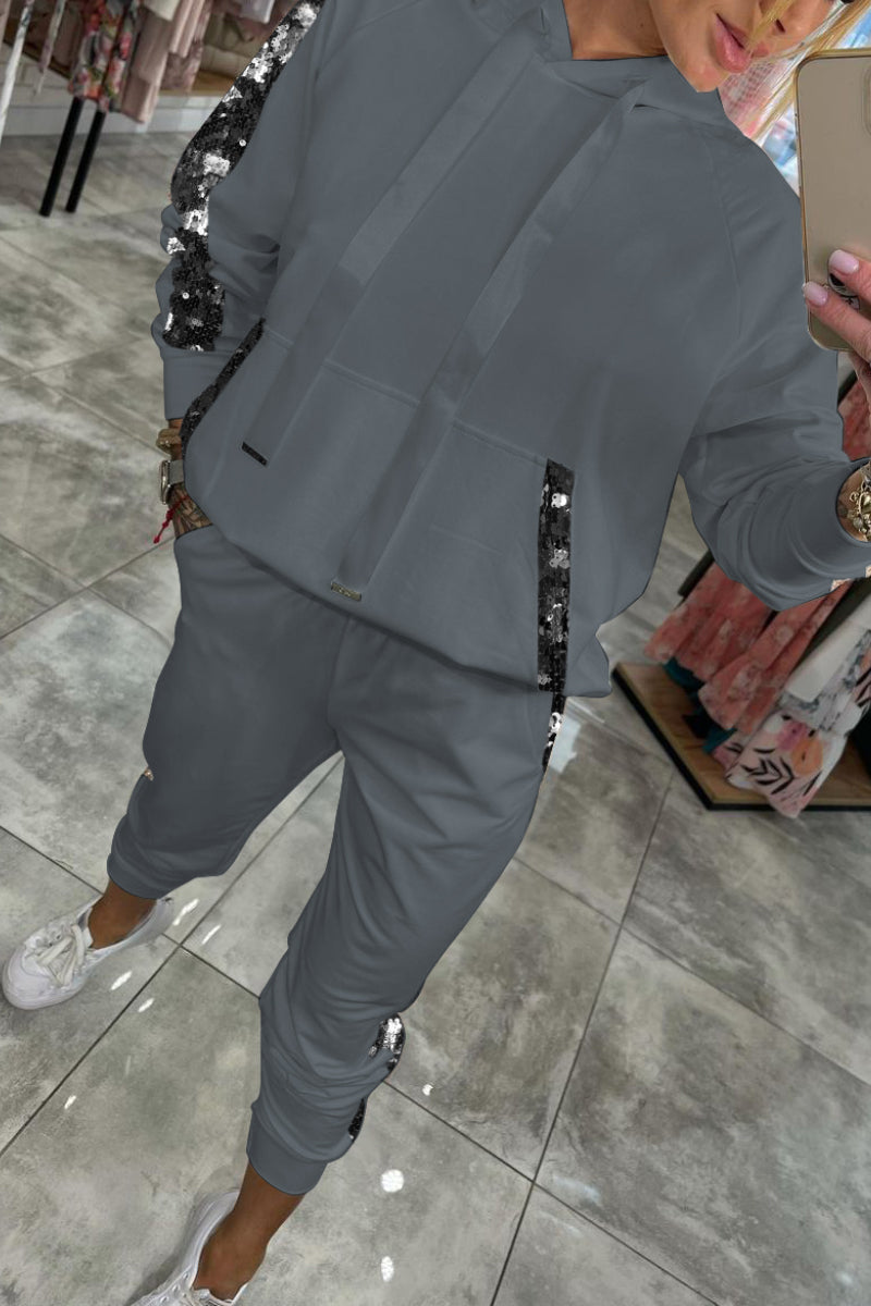 Sophia - Damen Jogginganzug mit Kapuze sportlich