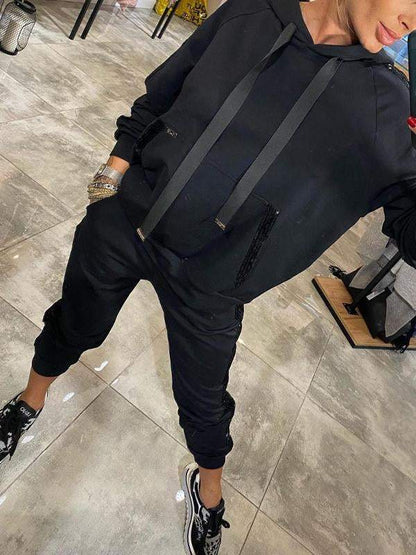 Sophia - Damen Jogginganzug mit Kapuze sportlich