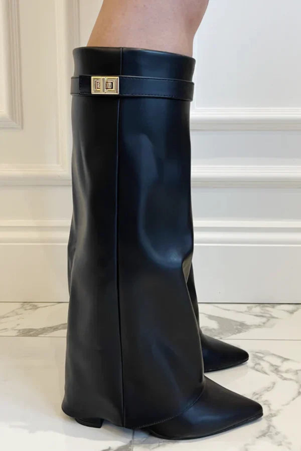Valentina – Kniehohe Stiefel mit Absatz Damen