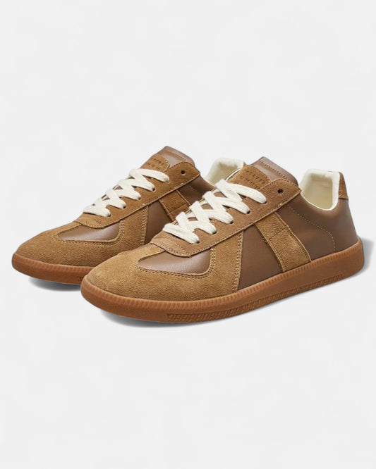 Leandro – Klassische Retro - Schuhe mit dicker Sohle - Weiß - Sneakers - Temala