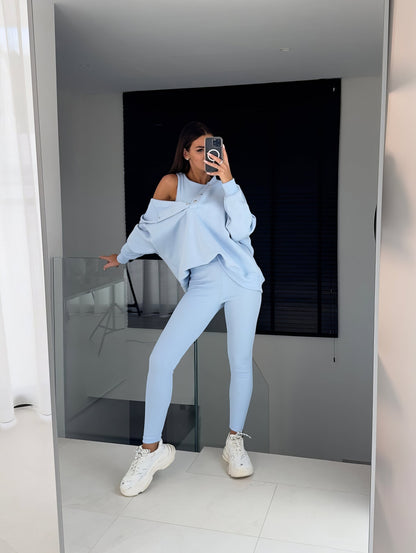 Lea – Lounge Set Damen mit Oversized Sweatshirt und Leggings