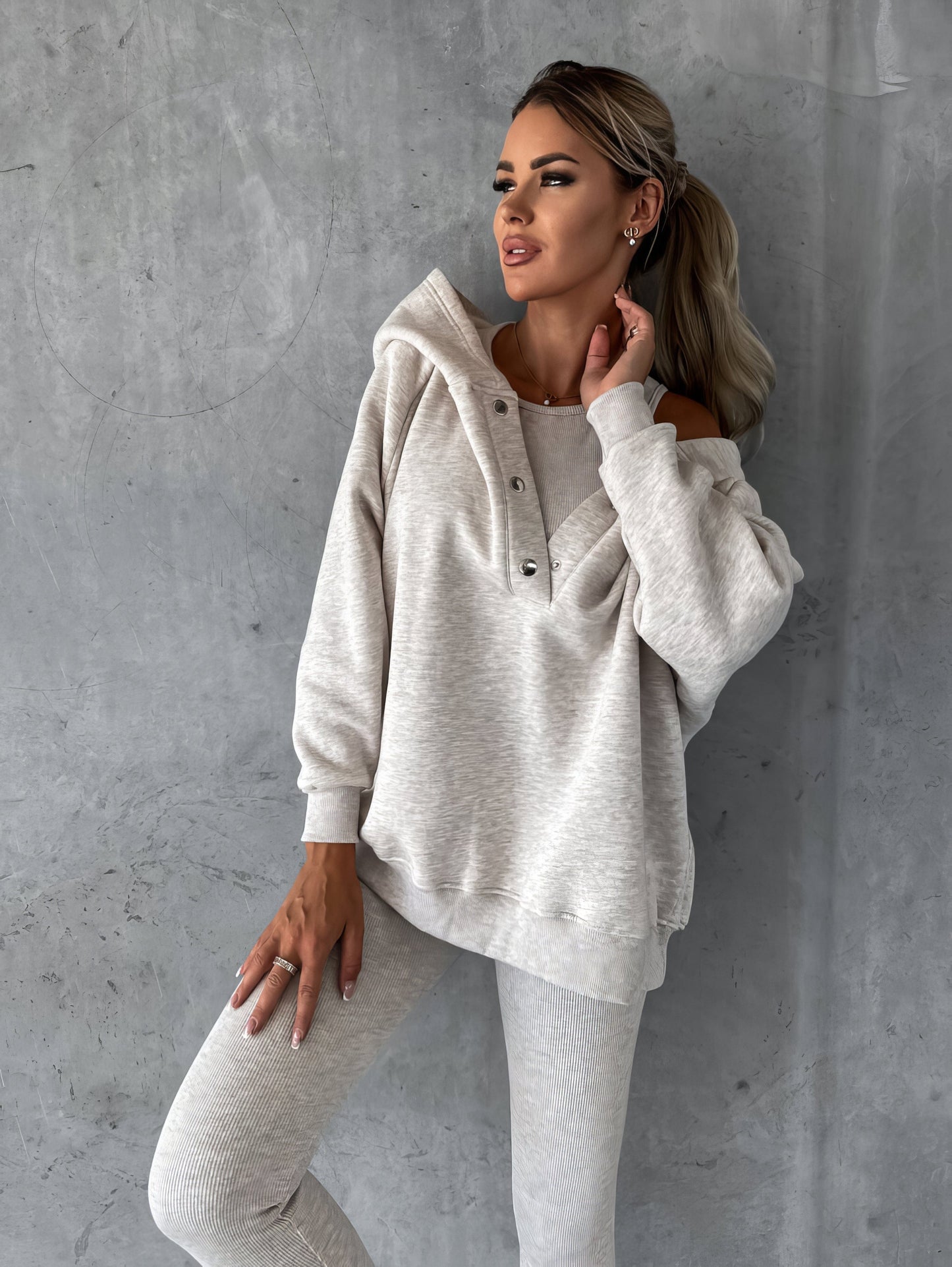 Lea – Lounge Set Damen mit Oversized Sweatshirt und Leggings