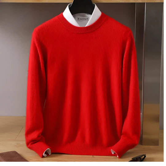 Liam - Herren Strickpullover mit Rundhalsausschnitt