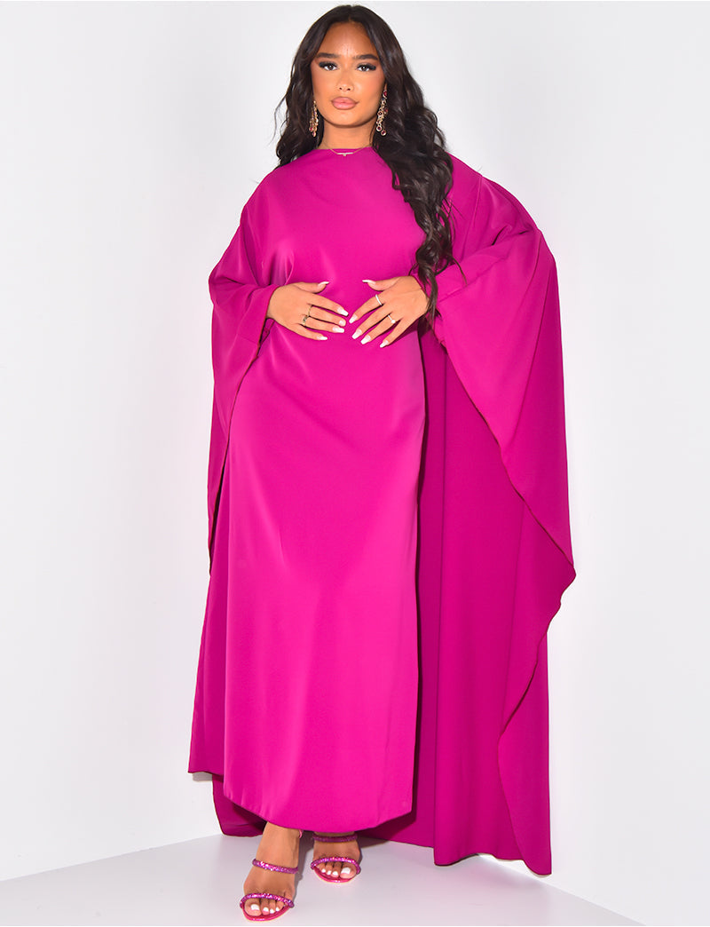 Amira – Elegantes Maxikleid mit Umhangärmel für Damen