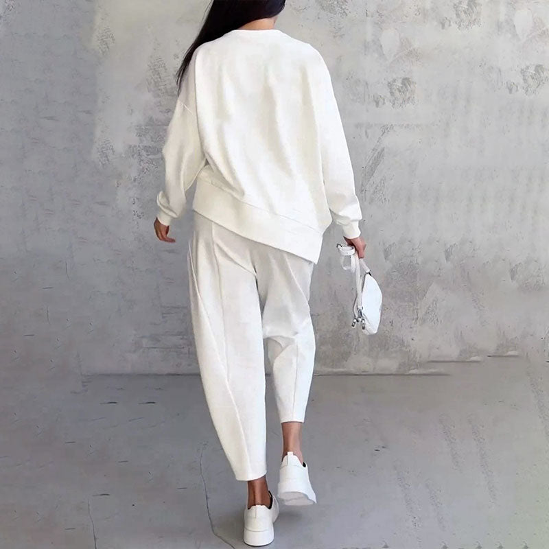 Isabella - Damen Zweiteiler Set mit lockerem Oberteil