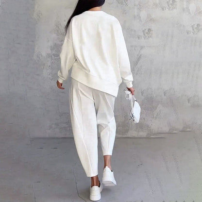 Isabella - Damen Zweiteiler Set mit lockerem Oberteil