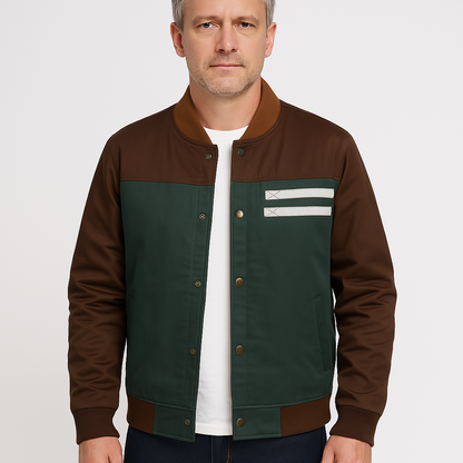 Matthias - Herren Collegejacke mit Knopfleiste